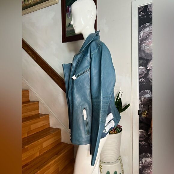 Free People x We The Free Cora Leather Jacket/ Size L - Picture 5 of 8